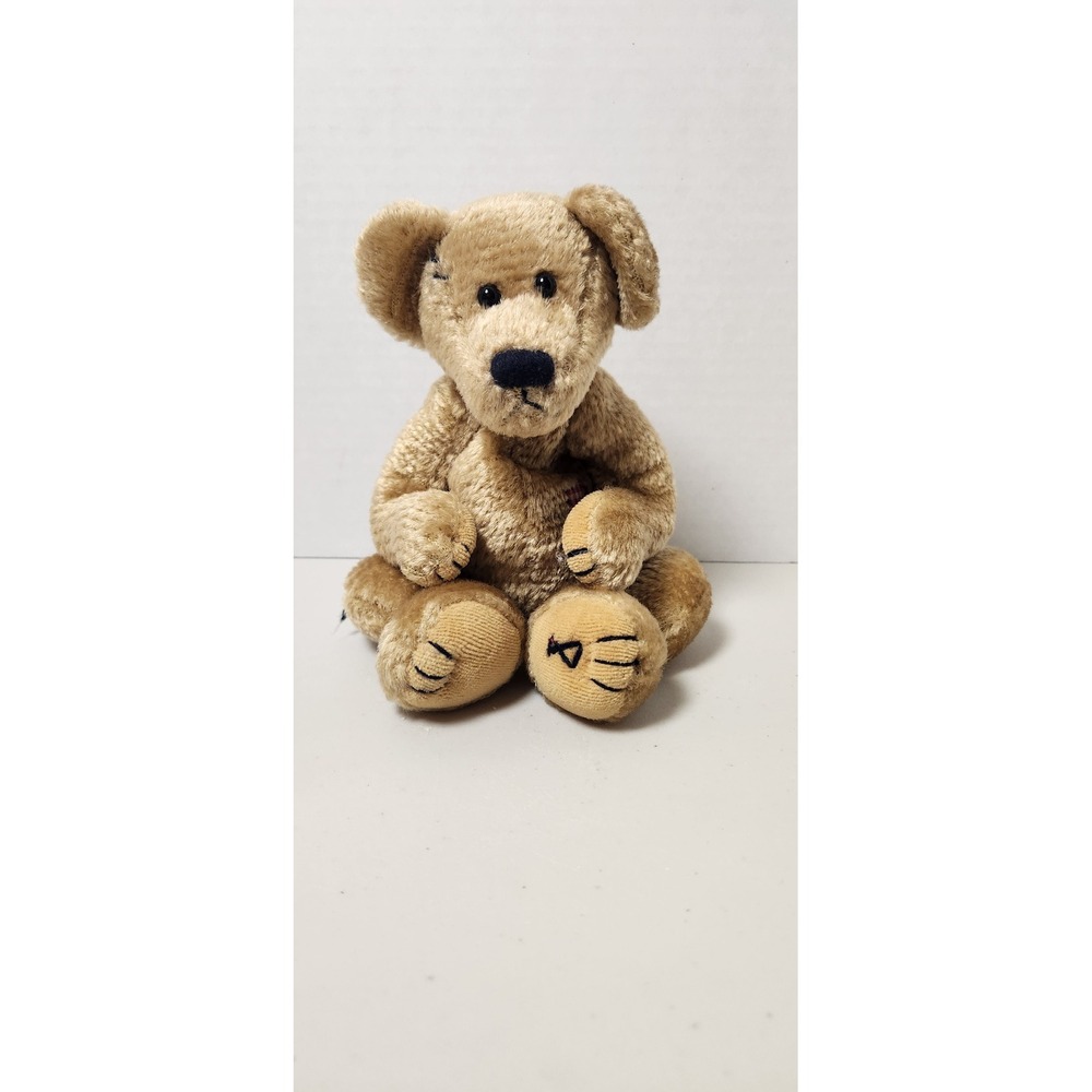VTG Boyds Collection Patches B. Beariluved Plush Brown Jointed Patchwork Retired
